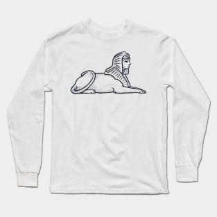 Sphinx Illustration Long Sleeve T-Shirt